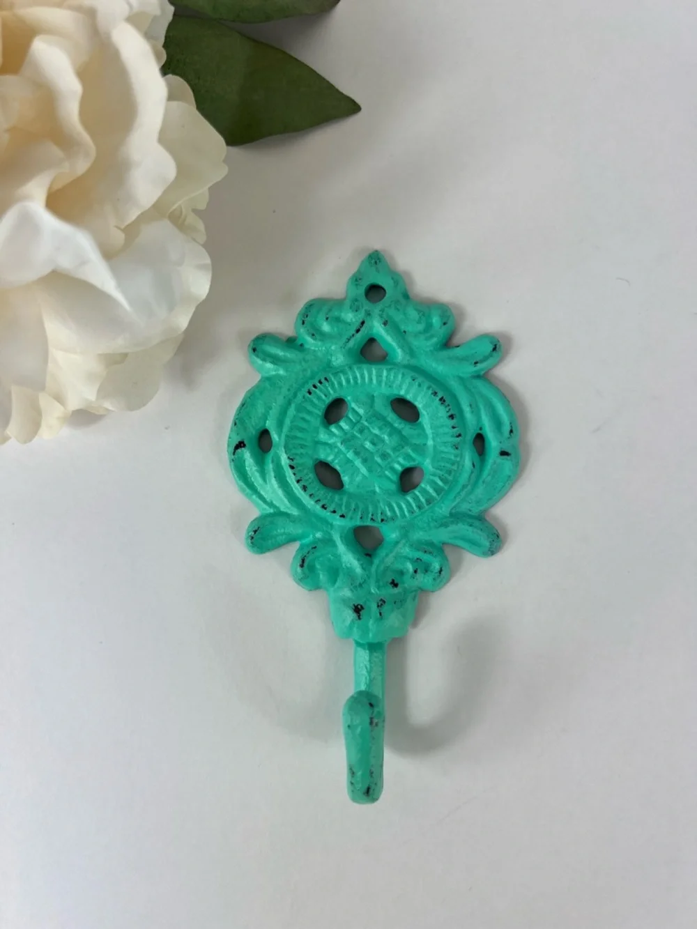 Turquoise Decorative Wall Hook - Home Wall Decor Flower Hook